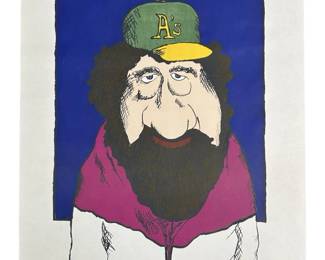 Signed Jim D. Bryan’s “Victor French" Lithograph
