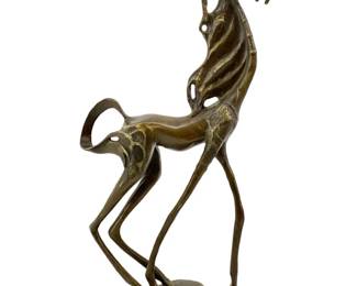 Salvador Dali Bronze Surrealism Horse Sculpture
