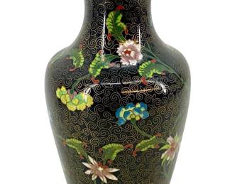 Vintage Chinese Cloisonné Brass Vase
