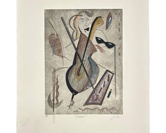 Signed Jardine “Encore" Lithograph
