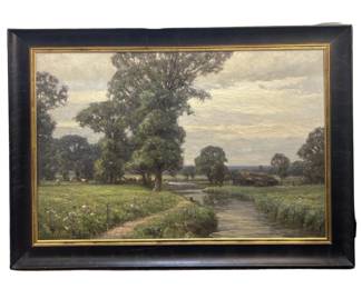 Signed Frank P Freyburg Acrylic on Canvas
