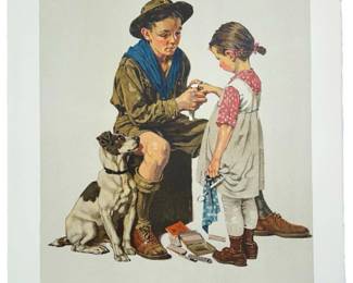 AP Norman Rockwell “Young Doctor" Lithograph

