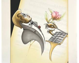 Signed Paul D. Wegner “Maestro" Lithograph
