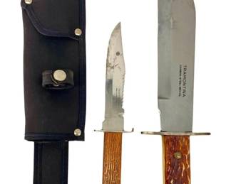 Vintage Tramontina Carbon Steel Brasil Knives
