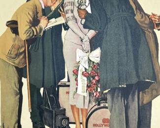 AP Norman Rockwell “Hollywood" Lithograph
