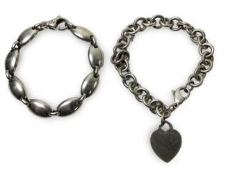 (2) Awesome Tiffany & Co. Sterling Link Bracelets
