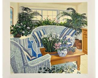 Signed Susan Rios “A Visit With Susan" Serigraph
