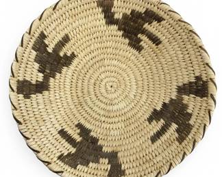 Hand Woven Native American Papago Basket
