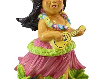 Ceramic Radko Hawaiian Hula Dancer Sculpture
