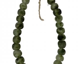 Large 15th C. Krobo Dogon Glass Beaded Necklace
