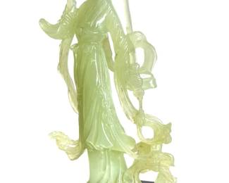 Hand Carved Jade Chinese Quanyin Sculpture
