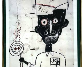 Jean-Michel Basquiat “Eyes & Eggs Joe" Serigraph
