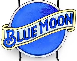 Blue Moon LED Beer Sign
