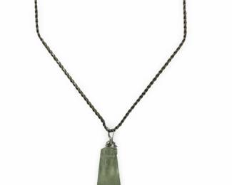 Sterling Silver Aquamarine Pendant Necklace
