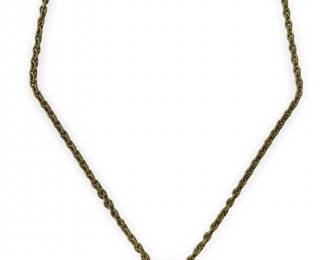 Lavish 18K Gold 1CT Diamond Pearl Necklace
