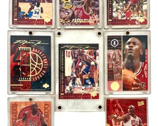 8pc Michael Jordan Collector’s Basketball Cards
