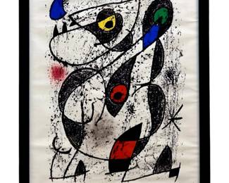 Joan Miro "A La Encre Ii" Serigraph

