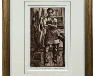 AP Signed Leonard Leibowitz Etching
