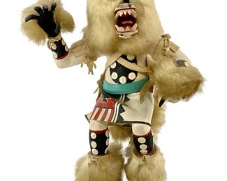 Vintage Hopi White Bear Kachina Doll
