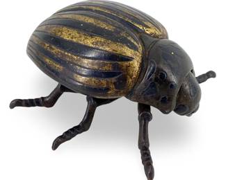 Vintage Brass Dung Beetle Match Striker
