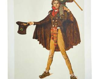 AP Norman Rockwell “Tiny Tim" Lithograph
