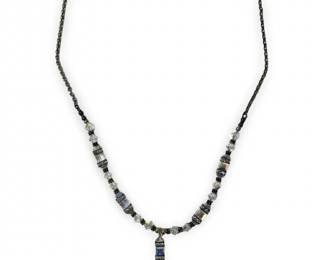 Exceptional Sterling Clasp Crystal Necklace
