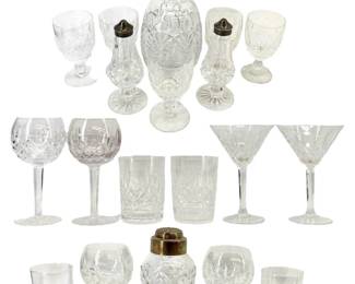 19pc Waterford Crystal Bartending Collection
