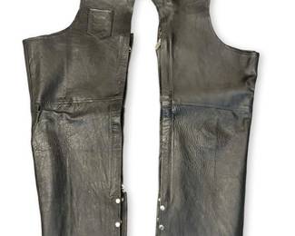 XL Genuine Leather Men’s Motorcycle Chaps
