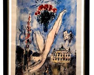 AP Marc Chagall “Le Poisson Violet" Serigraph

