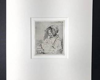 Circa 1890 Heliogravure (circle of) Rembrandt
