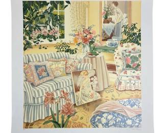 Signed Susan Rios “The New Arrangement" Serigraph
