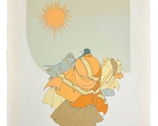 Signed Diane O’Leary Native American Lithograph
