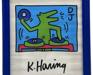 Keith Haring “DJ Dog" Serigraph
