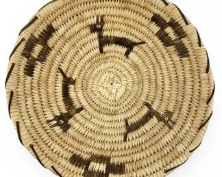 Hand Woven Native American Papago Basket
