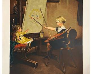 Norman Rockwell “The Artist’s Daughter" Lithograph
