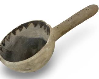 Antique Anasazi Native American Pottery Ladle
