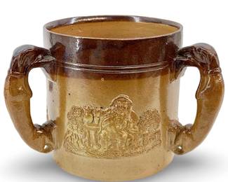 Rare Royal Doulton Lambeth 3 Handled Stoneware
