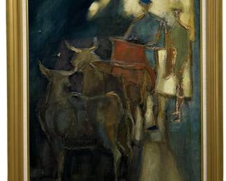 Signed Vincent Cascone Vintage Oil on Canvas
