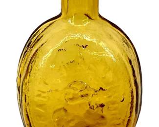 Vintage Amber Art Glass Decanter

