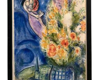 Marc Chagall “Les Coquelicots" Serigraph
