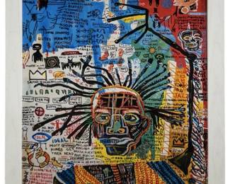 Jean-Michel Basquiat Abstract Jazz Serigraph
