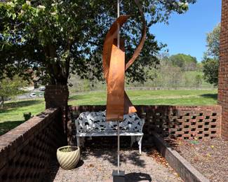 Copper sculpture bye listed metal artist Jon Allen