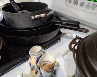 Cast iron pans