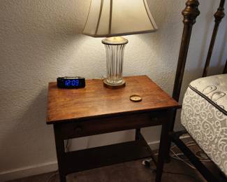 Vintage table and lamp