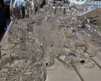 Various Waterford crystal glassware bought in Ireland in 1970s