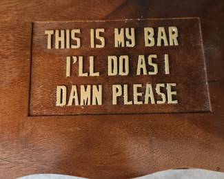 Wooden plaque