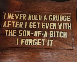 Wooden plaque 