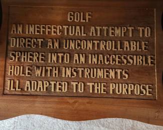 Wooden plaque
