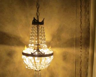 We have TWO of these hanging crystal lamps.