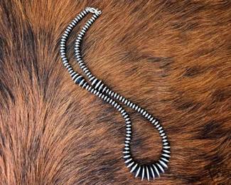 1032 Native American Handmade Pawn Bead Necklace
